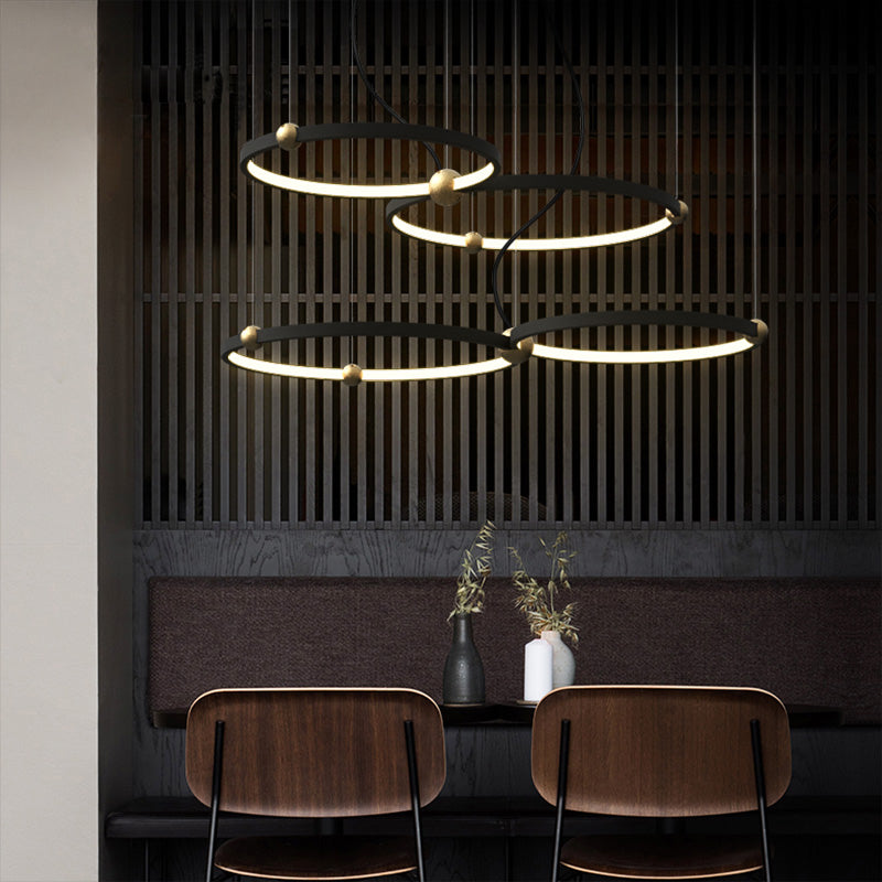 PLANETARY Ring Chandelier by Lampadom - detail view
