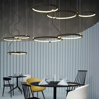 PLANETARY Ring Chandelier by Lampadom - scale reference