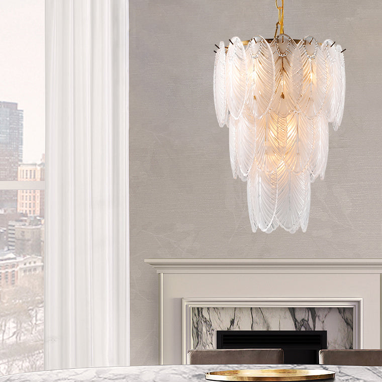 PLUMAGE Chandelier by Lampadom - side view