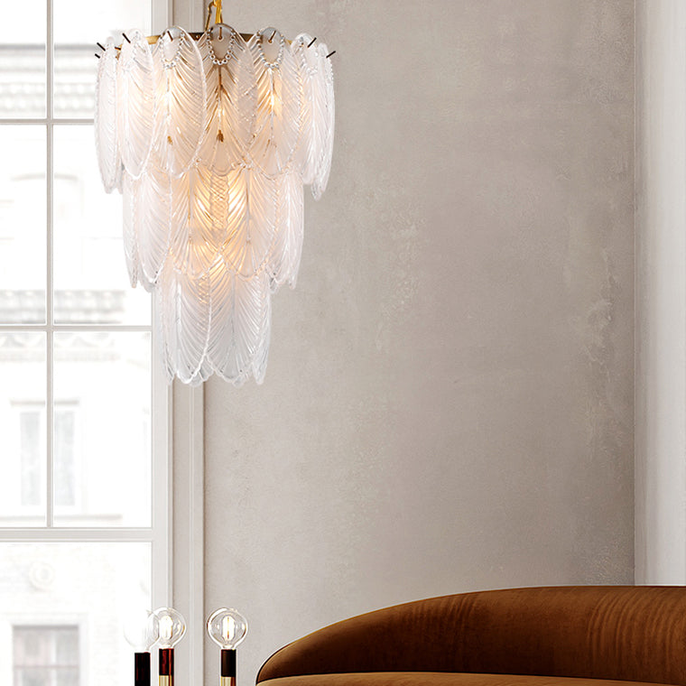PLUMAGE Chandelier by Lampadom - scale reference