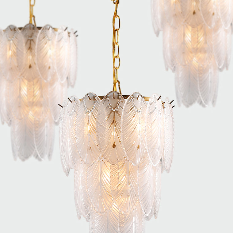 PLUMAGE Chandelier by Lampadom - angle view