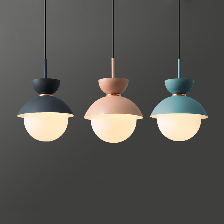 POMPON Pendant by Lampadom - side view