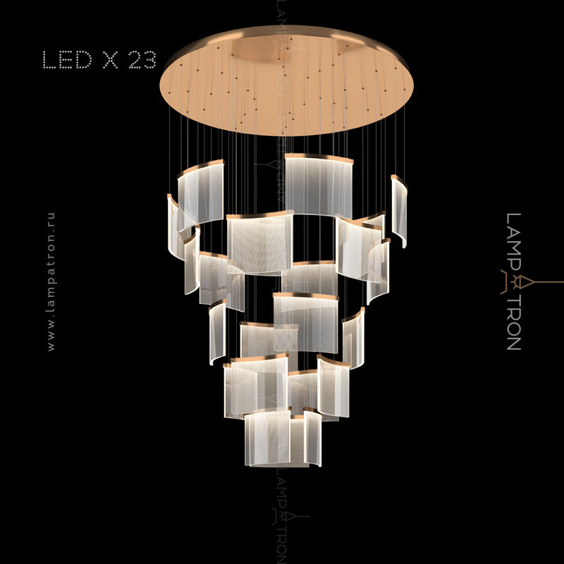 PORRIMA Cascade Light by Lampadom - detail view
