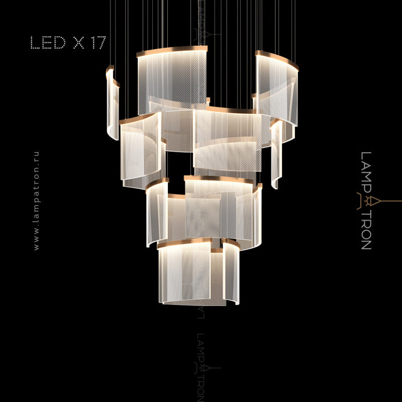 PORRIMA Cascade Light by Lampadom - side view