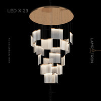 PORRIMA Cascade Light by Lampadom - close-up