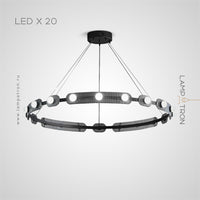 PRESTON Ring Chandelier by Lampadom - side view