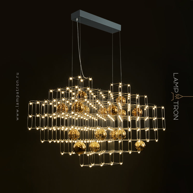QUANT Chandelier by Lampadom - side view