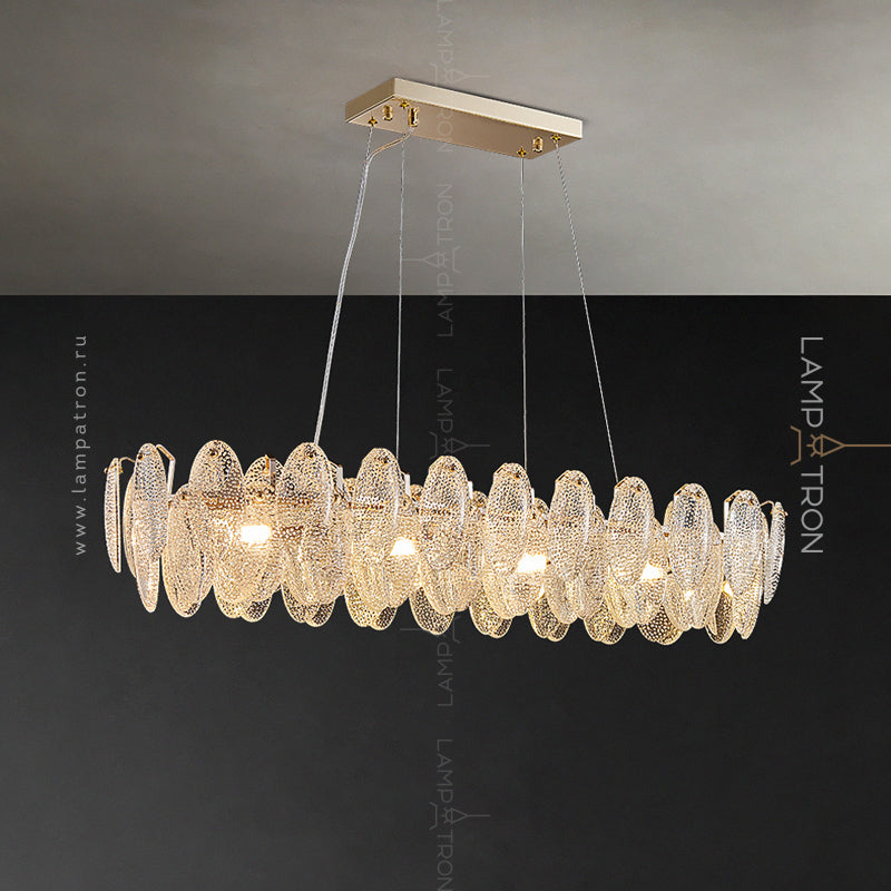 REEGNORA Linear Chandelier by Lampadom - ambient shot