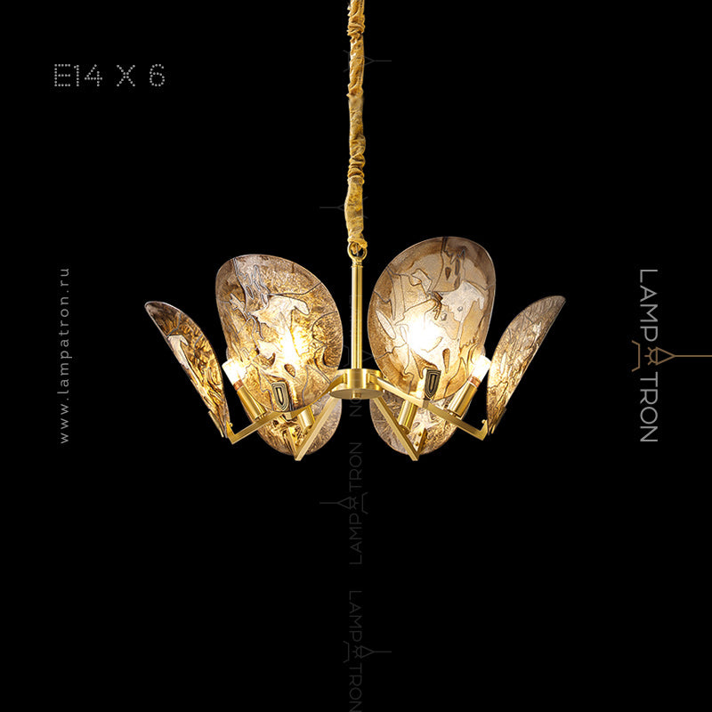 RIFFLE Chandelier by Lampadom - ambient shot