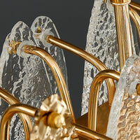 RISSA-B WAVE Linear Chandelier by Lampadom - scale reference