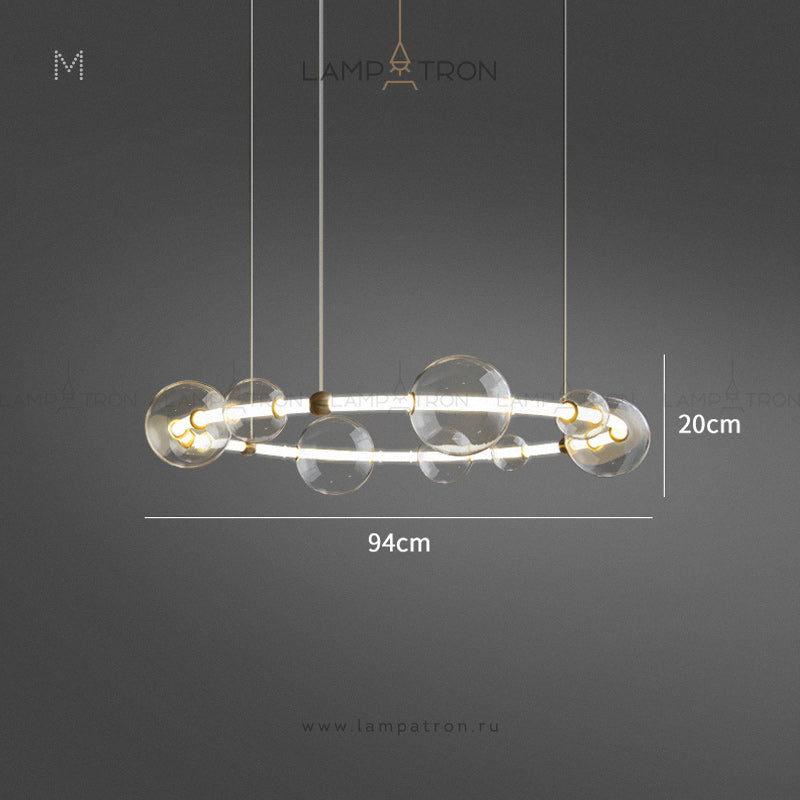 SESSA Ring Chandelier by Lampadom - scale reference