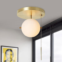 SIGNAL FLUSH MOUNT Ceiling Chandelier by Lampadom - side view