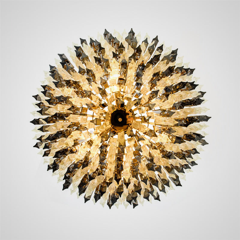 SMOKY Chandelier by Lampadom - side view
