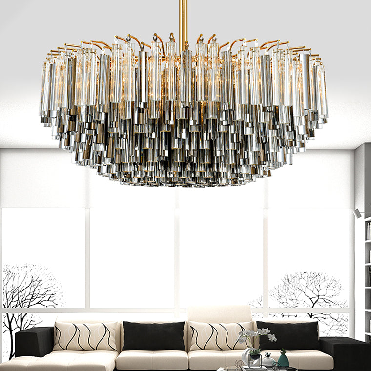 SMOKY Chandelier by Lampadom - angle view