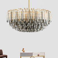 SMOKY Chandelier by Lampadom - side view