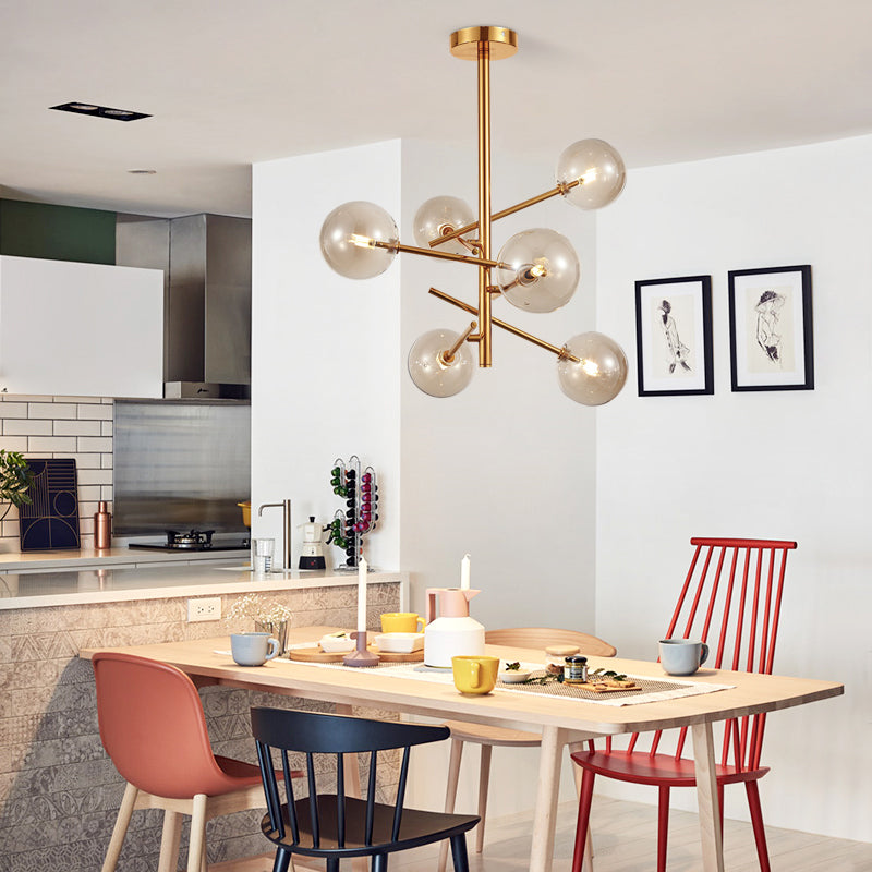 STOOLS Chandelier by Lampadom - close-up