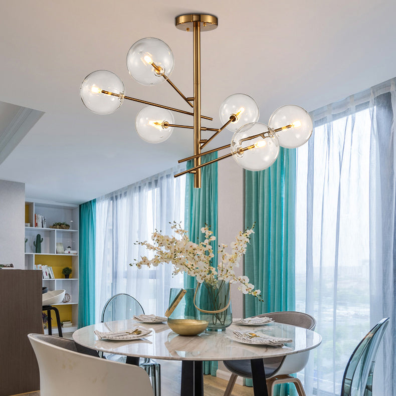 STOOLS Chandelier by Lampadom - side view