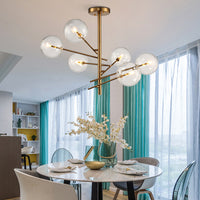 STOOLS Chandelier by Lampadom - side view