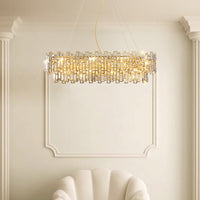 TESORO Linear Chandelier by Lampadom - scale reference