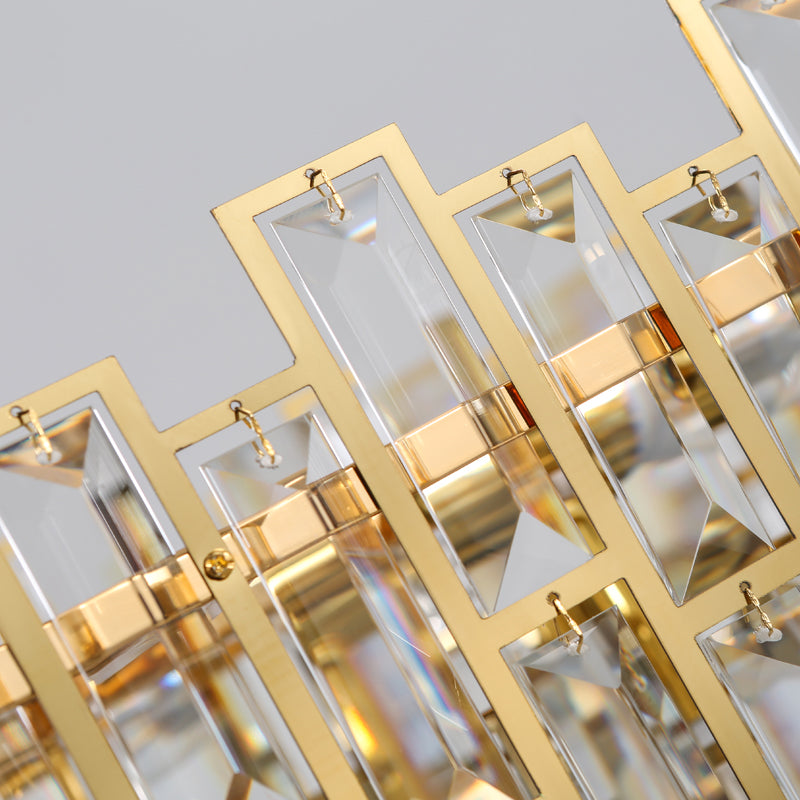 TESORO Linear Chandelier by Lampadom - angle view