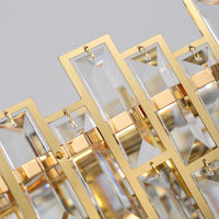 TESORO Linear Chandelier by Lampadom - angle view