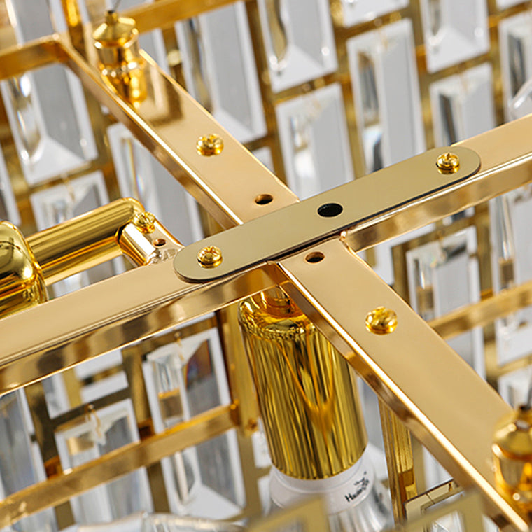 TESORO Linear Chandelier by Lampadom - close-up