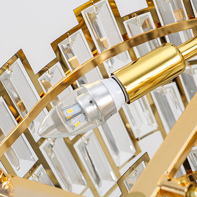 TESORO Linear Chandelier by Lampadom - side view
