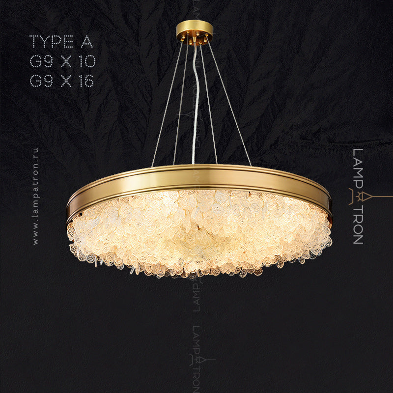 VERONA Chandelier by Lampadom - scale reference