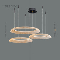 VIDIA Ring Chandelier by Lampadom - scale reference