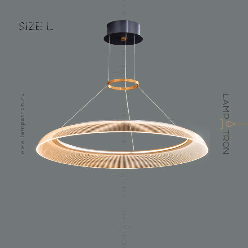 VIDIA Ring Chandelier by Lampadom - side view
