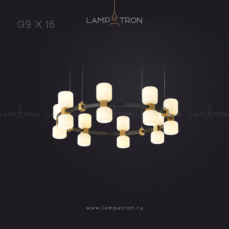 WENDEL Ring Chandelier by Lampadom - top view