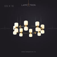 WENDEL Ring Chandelier by Lampadom - top view