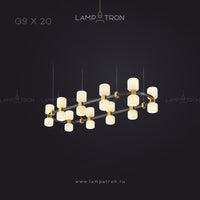 WENDEL Ring Chandelier by Lampadom - side view