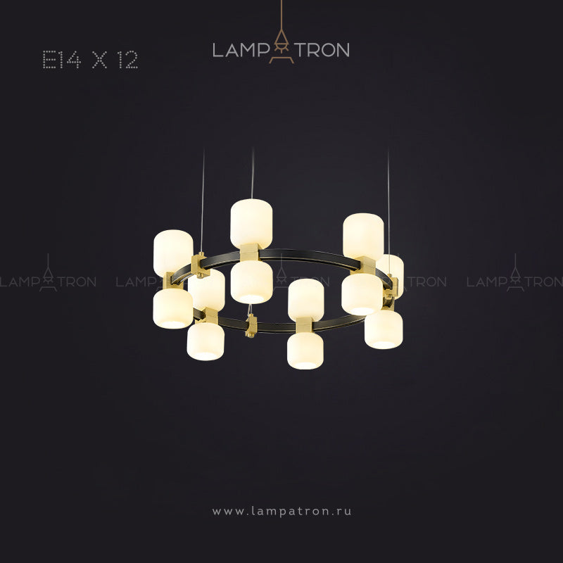 WENDEL Ring Chandelier by Lampadom - scale reference