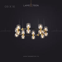 WENDEL Ring Chandelier by Lampadom - angle view