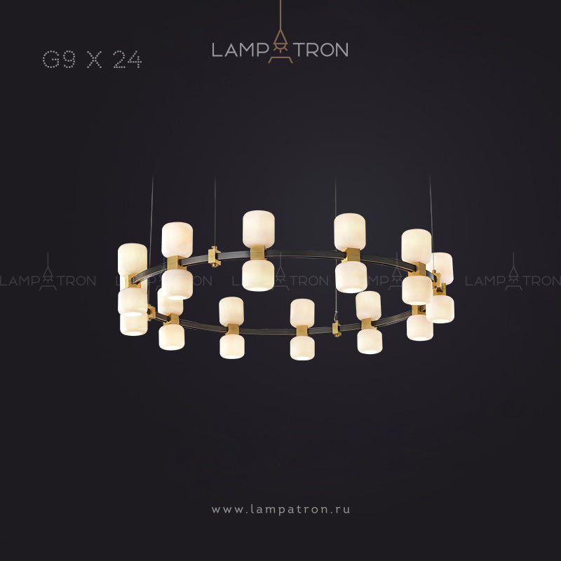 WENDEL Ring Chandelier by Lampadom - detail view