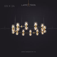 WENDEL Ring Chandelier by Lampadom - scale reference