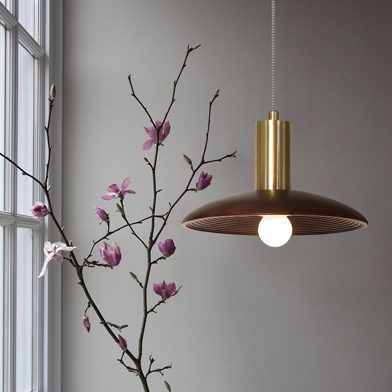 WOOD C Pendant by Lampadom - side view